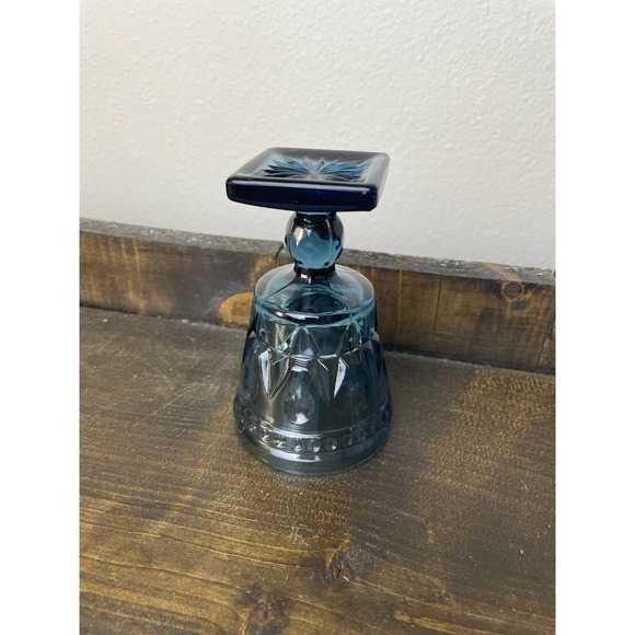 Indiana Glass Co Park Lane Blue with Square Bottom - Picture 7 of 7